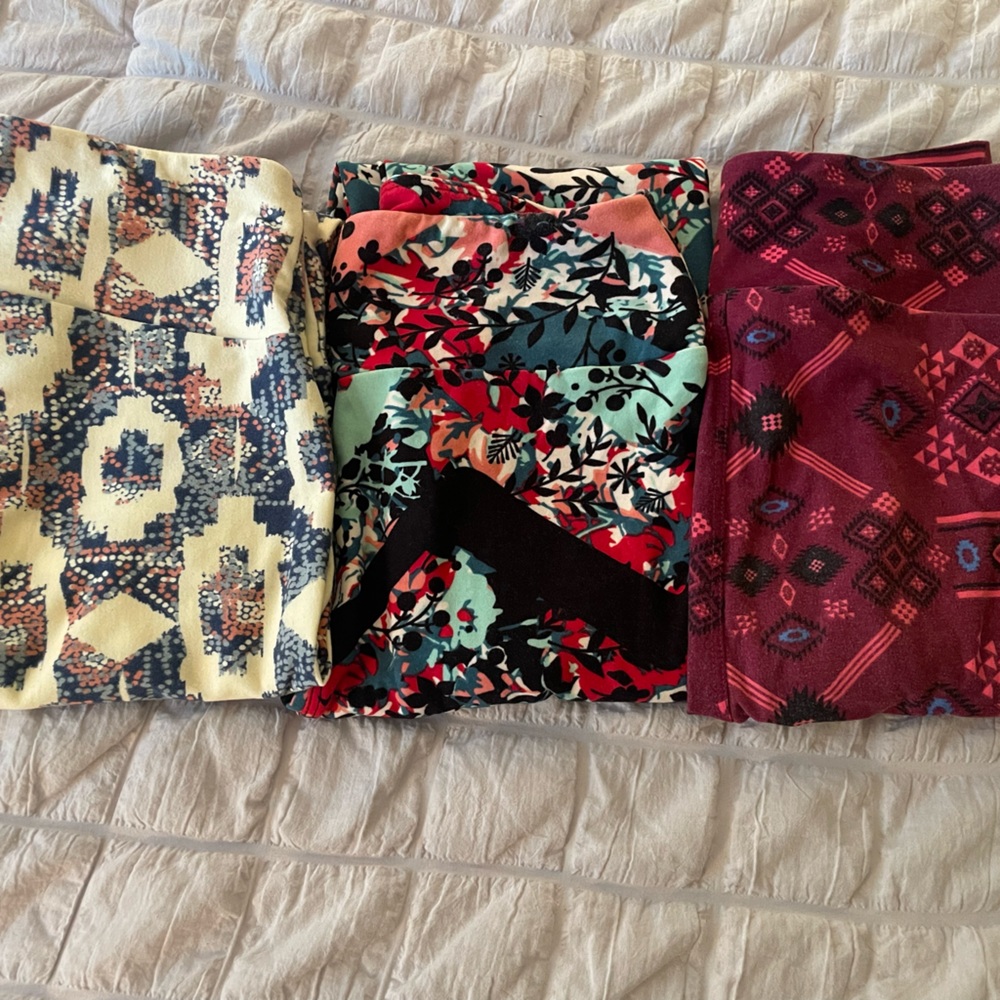 LULAROE OS leggings lot of 3